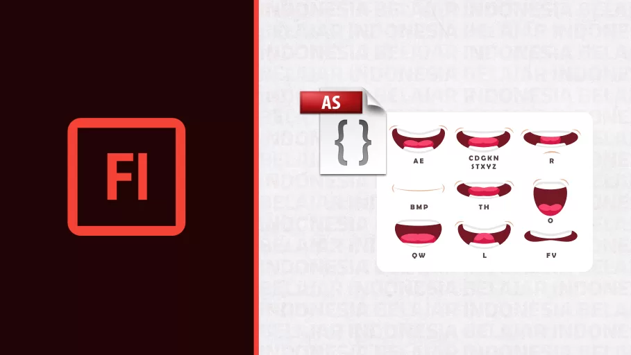 Indonesia Belajar : Cara Membuat Animasi Lipsync Manual Dengan Script Menggunakan Adobe Flash